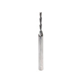 Amana Tool 48213-DLC SC Diamond-Like Carbon (DLC) Coated Spiral Plunge 1/8 D x 7/8 CH x 1/4 SHK x 3 Inch Long 2 Flute Down-Cut Router Bit for Solid Wood